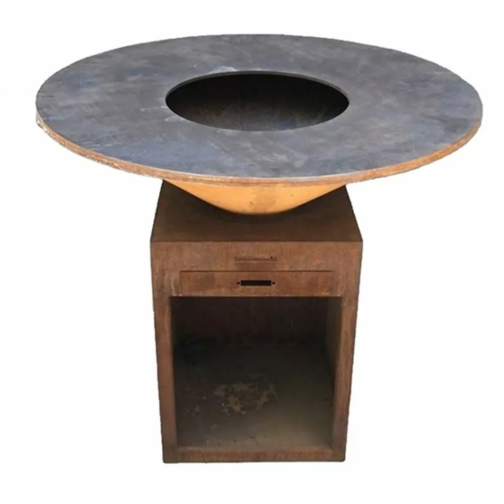 Table circulaire en bois pour brasero Saturn 100cm